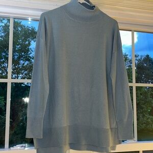 Loft sky blue sweater tunic medium like new